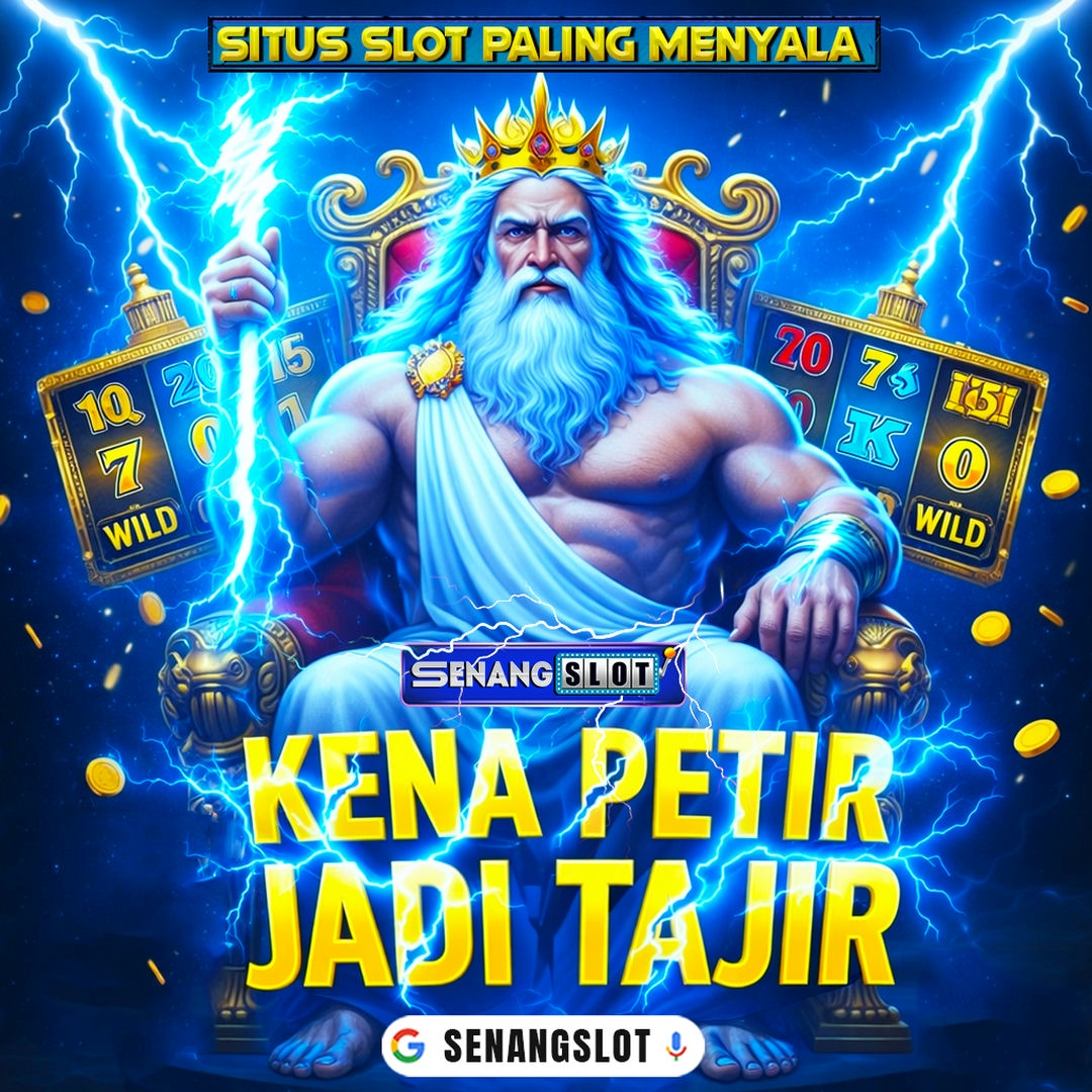 Visual SENANGSLOT bertema biru
